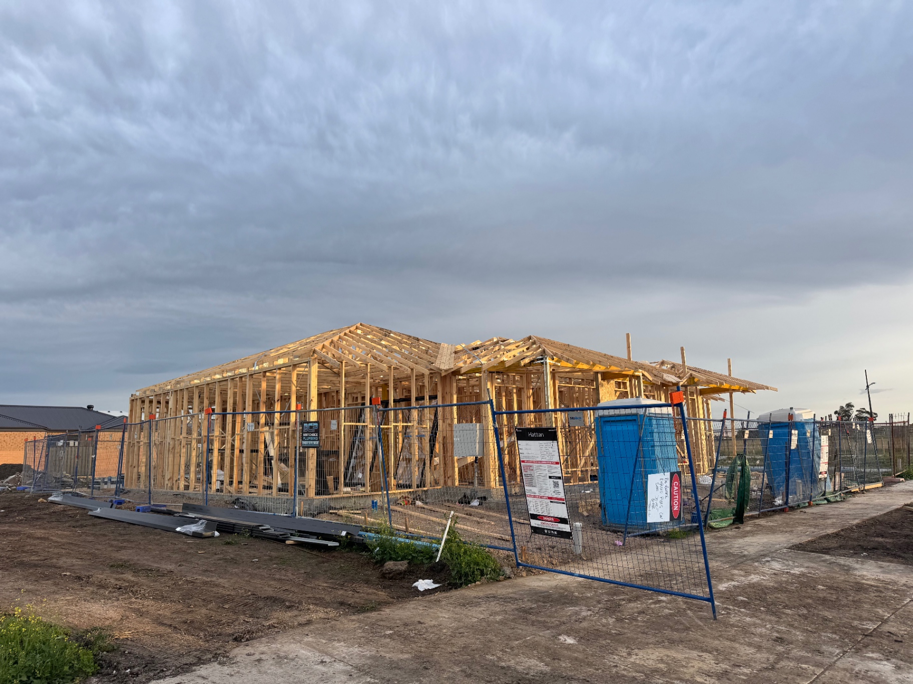 Timber house frame