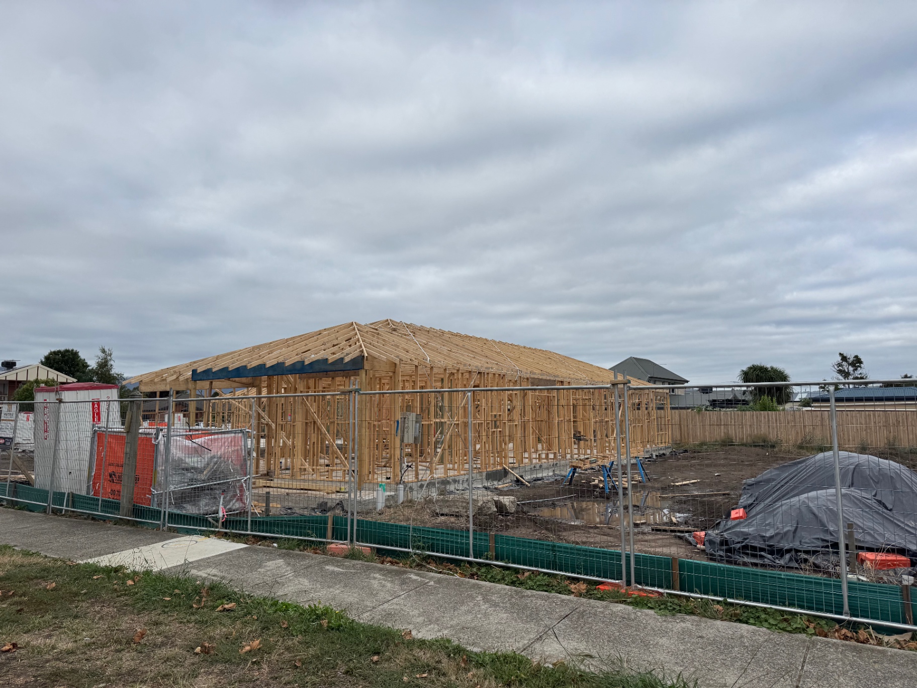 House frame in Whittlesea